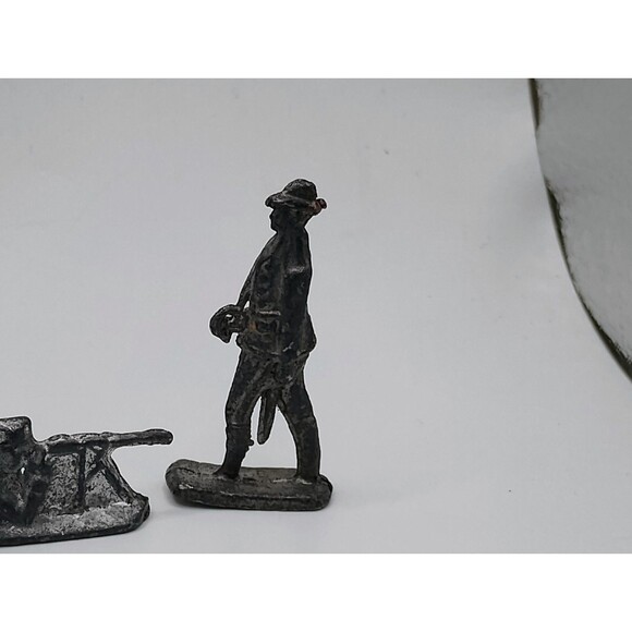 Lot Of 6) 5 Aluminum WWI Soldiers + 1976 Minute Man Revolitionary Bicentennial - Picture 6 of 16